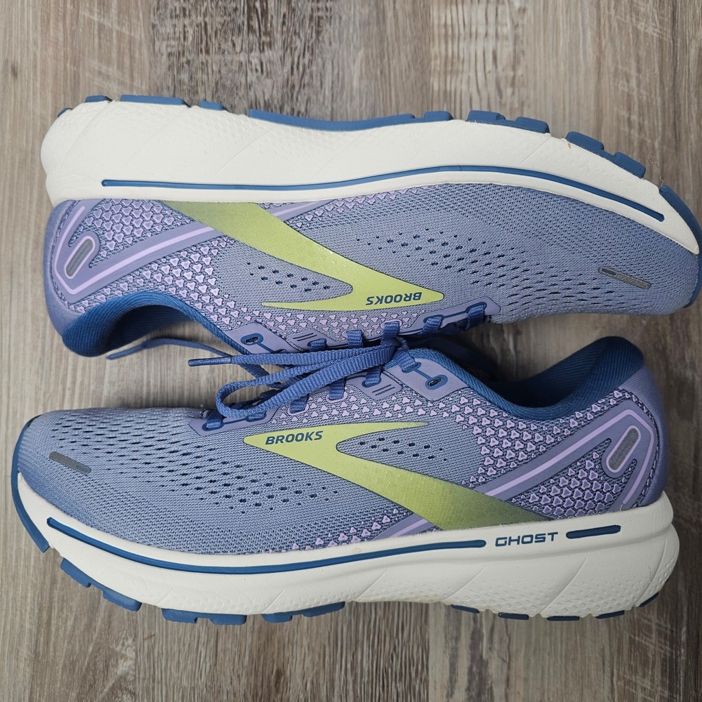 Brooks‎ Ghost 14 Womens 9.5 Running Shoes Blue Purple Neutral Athletic Running